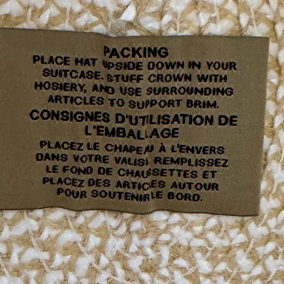 ERIC JAVITS white mix western style hat. Never worn. - Picture 10 of 10